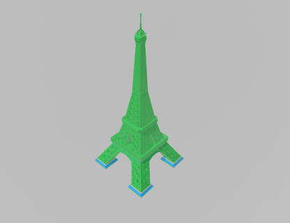 super accurate eiffel tower paris scale model 1 piece 3d print model - Mito3D