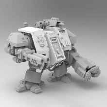 super breaking entering boxy robot game model robots warhammer 40k siege dreadnought inquisitor Dreadnought 3d print model - Mito3D