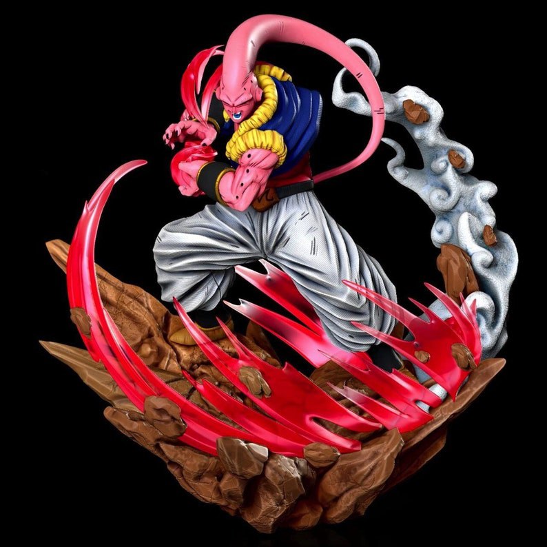 super buu gotenks absorbé jeu dragon balle majin diorama dragon ball villano figure 3D print model - Mito3D