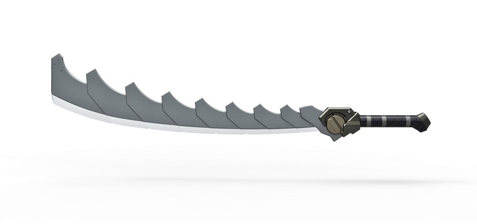 super composite sword game shadow fight 2 super composite sword compositesword scifi anime game melee fantasy fantastic saber shadowfight2 shadowfight toy prop replica cosplay print rintable  3d print model - Mito3D