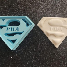super dad cutter cookie father's day 3d print model - Mito3D