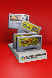 super famicom suporte 10 jogos cabine cassete Nintendo retro 3d print model - Mito3D
