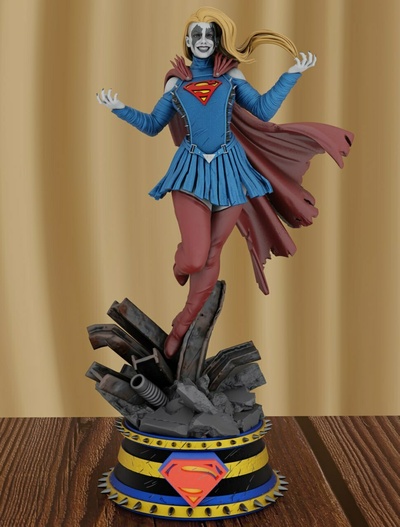 super girl 3d print model - Mito3D