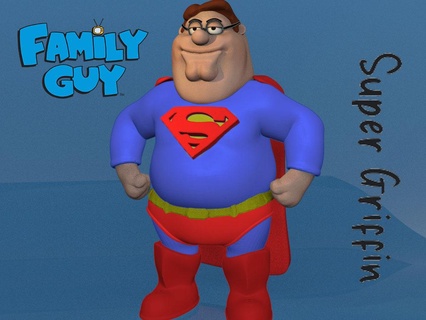 super grifone famiglia tipo Peter tv cartone animato simpson divertente giocattolo Volpe dc uomo Batman eroe Omero 3d print model - Mito3D