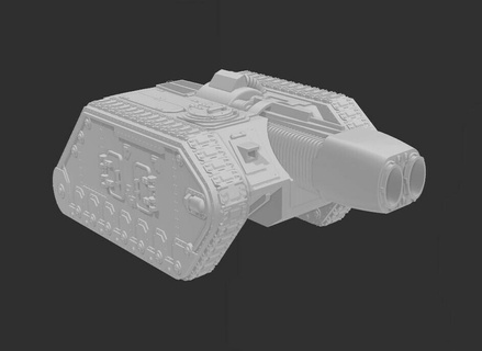 súper pesado plasma tanque 28mm ciencia ficción sombrío severo oscuro futuro batalla 3d print model - Mito3D