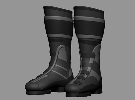 super hero boots 2 3d print model - Mito3D