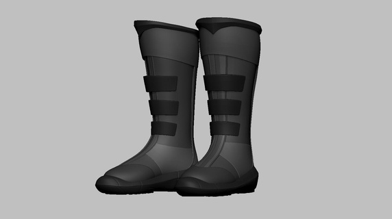 super hero boots 3 Fashion superhero footwear shoes feet clothing high poly 3d print model - Mito3D