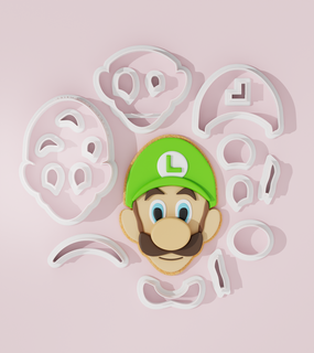 super Mario luigi biscotto taglierina 3d print model - Mito3D