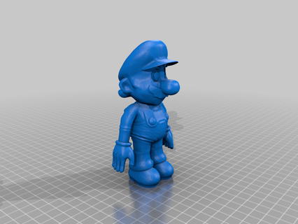 super Mario nintendo liscio personaggi arte 3d print model - Mito3D
