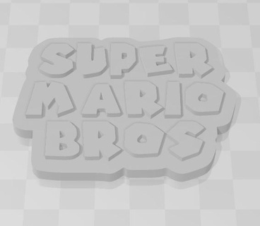super mario frérot porte clés logo nda snes bague rétro amusement Luigi 3d print model - Mito3D