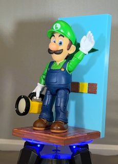 Super Mario bros Film Zahl Stand Video Spiele Konsolen Gaming 3d print model - Mito3D