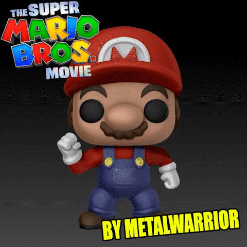 super mario bros - funko pop Art movie nintendo gaming video game figure sculpture nes 64 3D print model - Mito3D