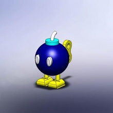 super mario bros bomb 3d print model - Mito3D