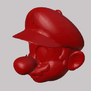 super Mario bros testa portachiavi pendente orecchino 3d print model - Mito3D