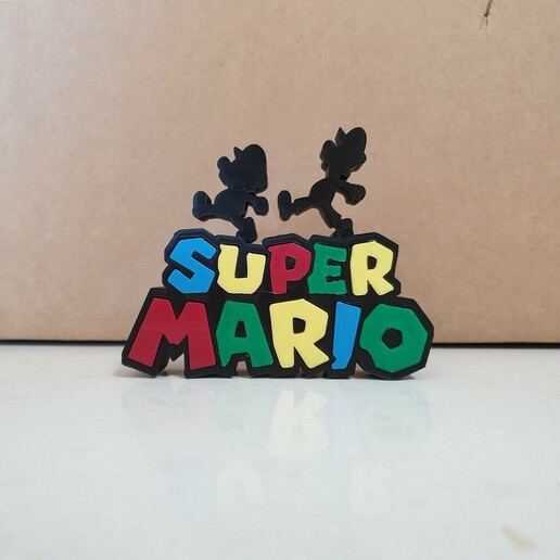 super mario bros ornement Super Mario Bros étagère cadeau facile no_supports 3D print model - Mito3D