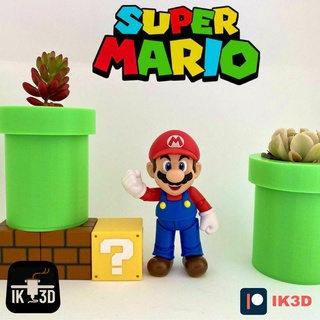 Süper Mario kardeşler boru ekici dolma kalem Joycon Kulp destek film nintendo bitki çözgü tüp tencere saksısı sulu konteyner 3d print model - Mito3D