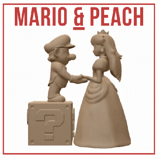 Süper Mario kardeşler prenses şeftali video oyun nintendo macera platformcu mantar krallık Aşk faiz kurtarmak benzin pompası romantik sıkıntı 3d print model - Mito3D