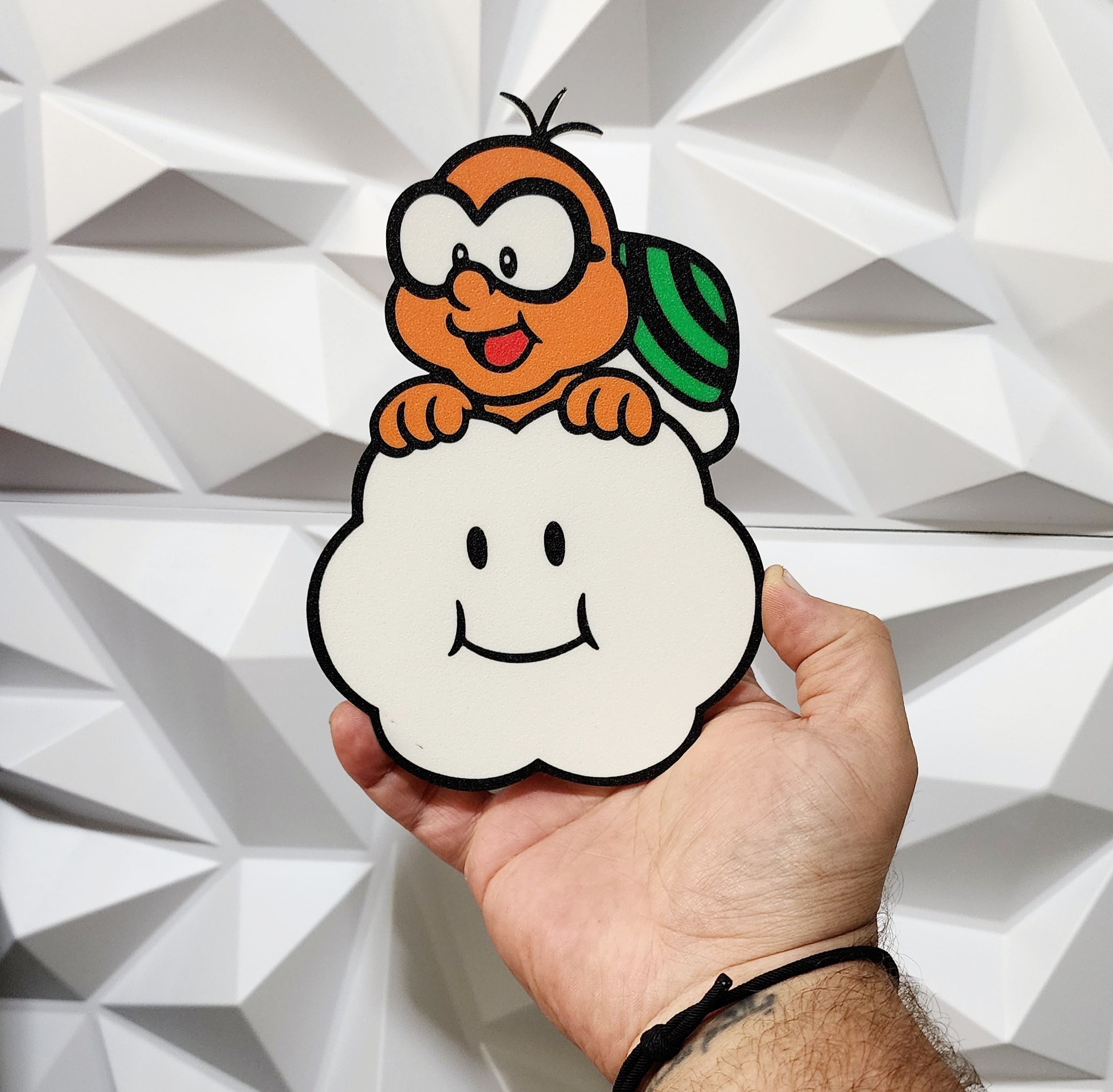 Süper Mario Kardeşler Lakitu Koopa palyaço araba benzin pompası nintendo san Rio anime Bambu ams bardak altlığı mıknatıs duvar Sanat 2d 3D print model - Mito3D