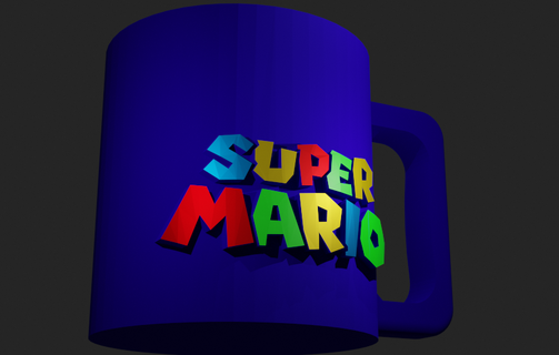 Super Mario Tasse 8oz 3d print model - Mito3D