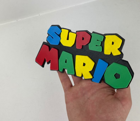 súper mario figura decoración juego super mario hogar casa 3d print model - Mito3D