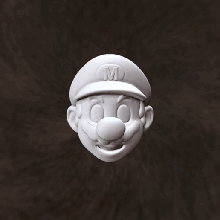 super Mario testa cuffia parete auricolare titolare supporto cuffie 3d print model - Mito3D