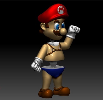 super Mario caldo supermario lmbq gay homo divertente regalo Gammeria giocatore 3d print model - Mito3D
