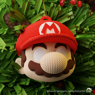Super Mario gestrickt 3d stl Spiel mario nintendo 3dprintedsupermario supermario3dstl knitted3dmodels knittedstl mario3d 3d print model - Mito3D