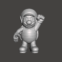 super Mario bros nintendo figura stl obj Bros 3d print model - Mito3D