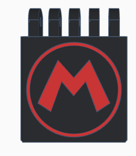 super Mario milwaukee packout sostituzione fermo nintendo nes n64 video gioco logo cappello idraulico fratelli 3d print model - Mito3D