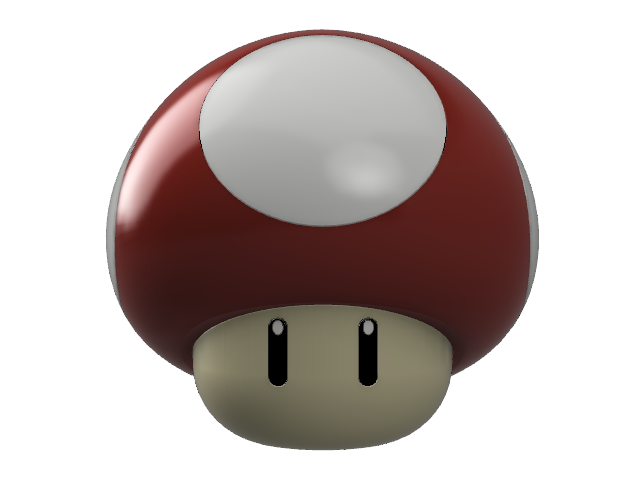 super Mario fungo 3D print model - Mito3D