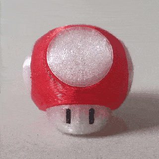 super mario champignon 1up Luigi yoshi nintendo mignonne porte clés clé titulaire soutien soutiens facile impression 3d print model - Mito3D