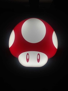 super mario cogumelo luz jogos sinais logotipos 3d print model - Mito3D