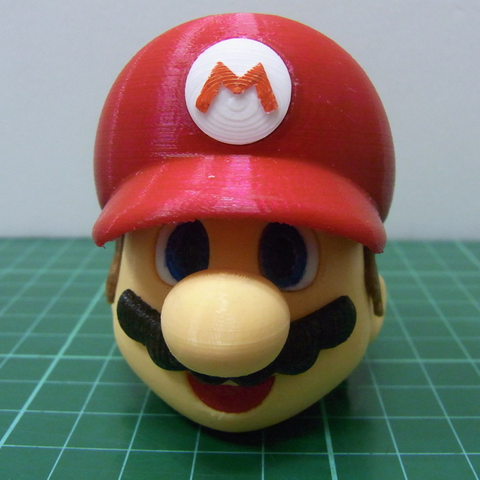 super mario parte 1 cabeza 3D print model - Mito3D