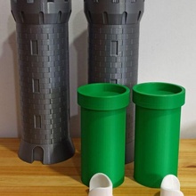 súper mario tubo juego luigi nintendo gameboy decoración 3d print model - Mito3D
