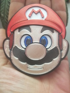 super Mario ritratto nintendo supermario bros 2d arte 3d print model - Mito3D