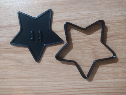 super mario star cookie cutter marioo coockie 3d print model - Mito3D