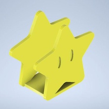 Super Mario Star Serviette Ring 3d print model - Mito3D