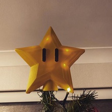 super mario árbol de la estrella juego navidad xmas 3d print model - Mito3D