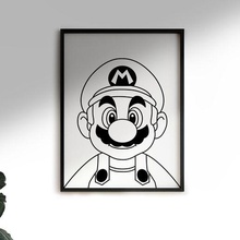 super Mario parete arte giocattolo gioco decorazione 3d print model - Mito3D