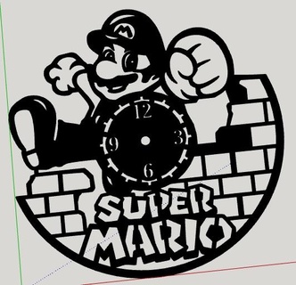 Super Mario sehen Dekoration 3d print model - Mito3D