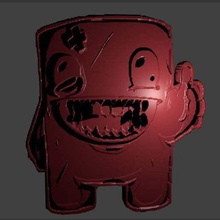 super meat boy plaque art modèles de la viande jeux garçon 3d print model - Mito3D