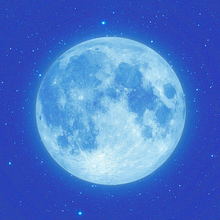super moon art earth supermoon lunar eclipse star illustration blue stars atmosphere png free download 3d print model - Mito3D