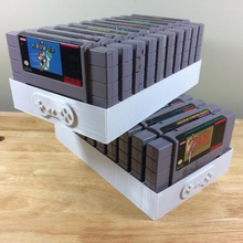 super nintendo, jogo de tabuleiro 10 jogos snes gadget 3d print model - Mito3D