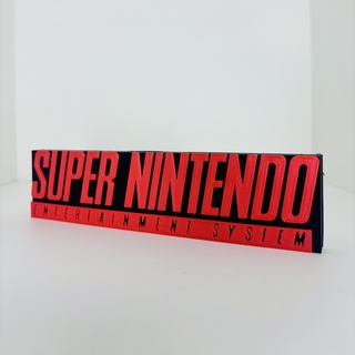super nintendo snes logo afficher maniacmancave3d 3d print model - Mito3D