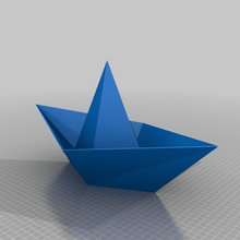 Super Papier Boot Spielzeug 3d print model - Mito3D