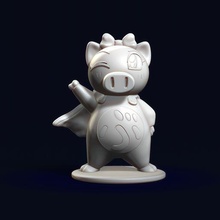super pig 3d impressao3d superpig doll sleeve 3dprinting 3dmodel 3d print model - Mito3D
