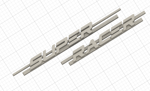Süper yarışçı logo flsun 3d print model - Mito3D