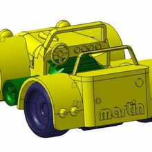 super seven cartoon Spiel toll sieben lotus catheram cane martin 3d print model - Mito3D