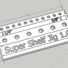 super shelf jig tool easy pins 3d print model - Mito3D
