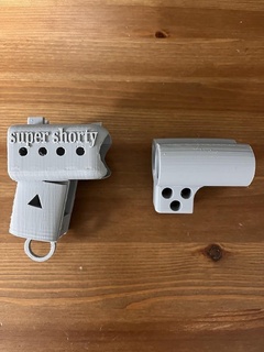 Super Shorty 2pc Airsoft Schrotflinte Sport Aktivitäten physisch draussen Gewehr 3d print model - Mito3D